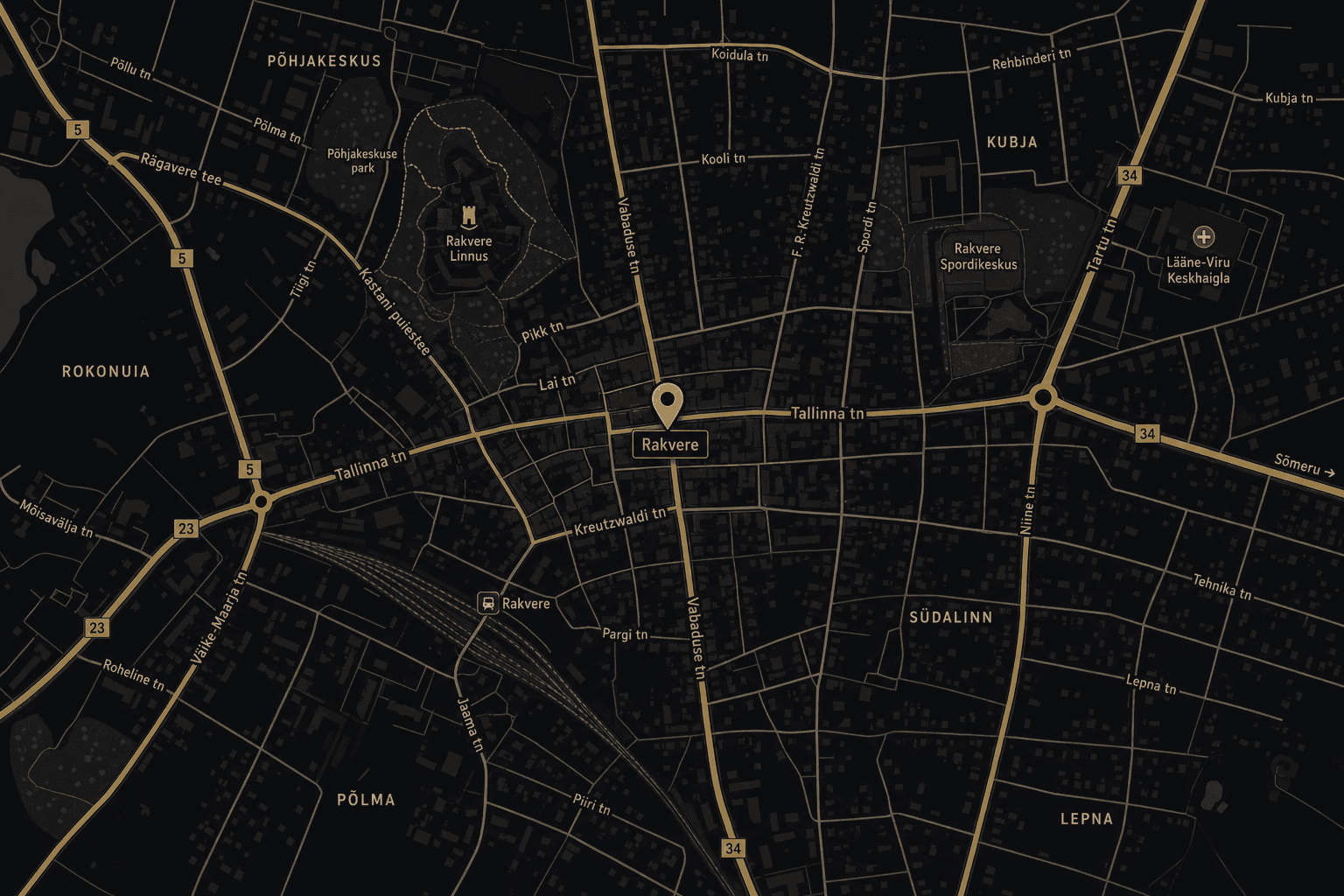 Map of Rakvere